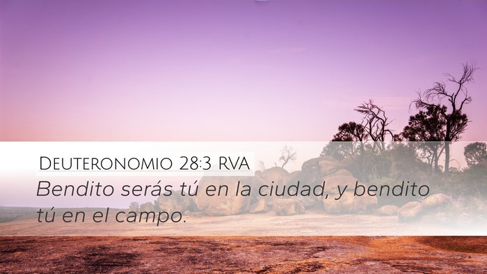 Deuteronomio 28:3 RVA Bible Verse Image