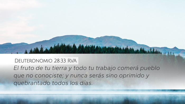 Deuteronomio 28:33 RVA Bible Verse Image