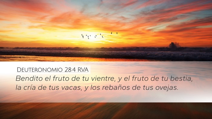 Deuteronomio 28:4 RVA Bible Verse Image