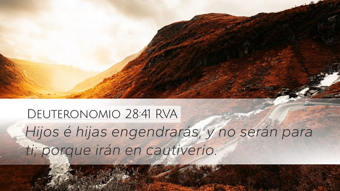 Deuteronomio 28:41 RVA Bible Verse Image