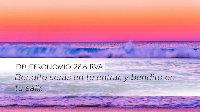 Deuteronomio 28:6 RVA Bible Verse Image
