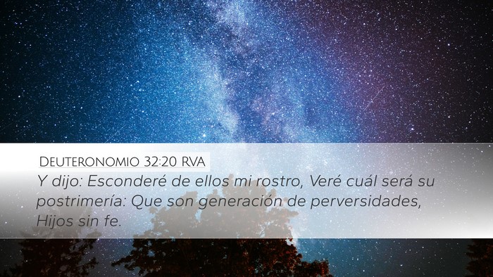 Deuteronomio 32:20 RVA Bible Verse Image