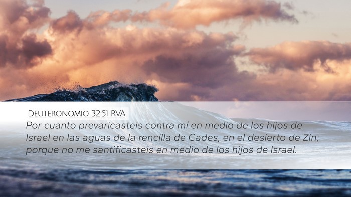 Deuteronomio 32:51 RVA Bible Verse Image