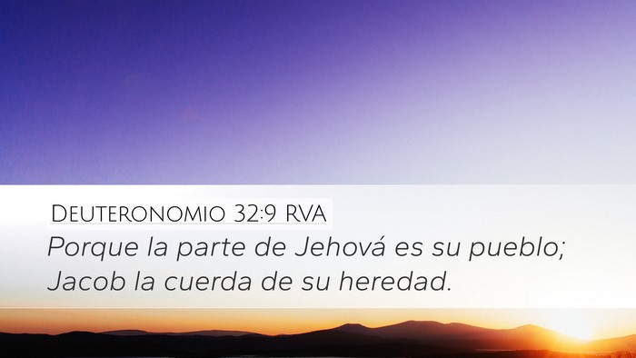 Deuteronomio 32:9 RVA Bible Verse Image