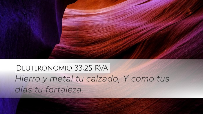 Deuteronomio 33:25 RVA Bible Verse Image