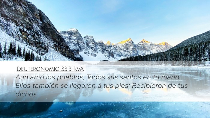 Deuteronomio 33:3 RVA Bible Verse Image