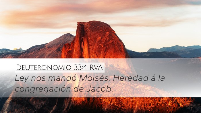 Deuteronomio 33:4 RVA Bible Verse Image