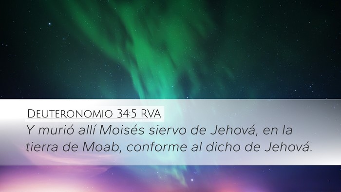 Deuteronomio 34:5 RVA Bible Verse Image