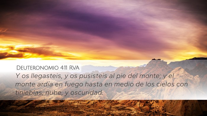 Deuteronomio 4:11 RVA Bible Verse Image