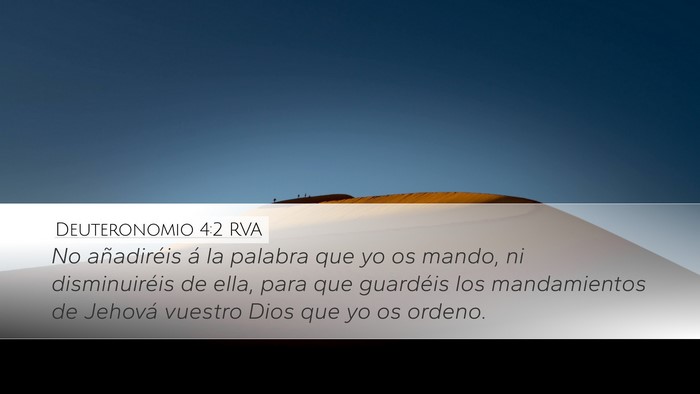 Deuteronomio 4:2 RVA Bible Verse Image