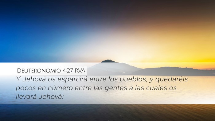 Deuteronomio 4:27 RVA Bible Verse Image