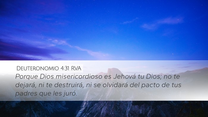 Deuteronomio 4:31 RVA Bible Verse Image