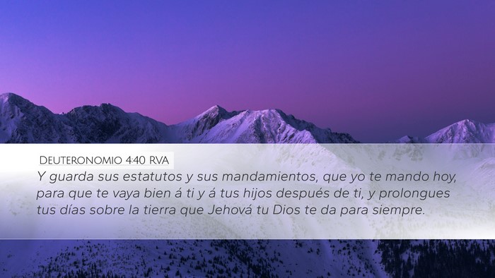 Deuteronomio 4:40 RVA Bible Verse Image