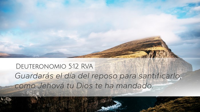 Deuteronomio 5:12 RVA Bible Verse Image