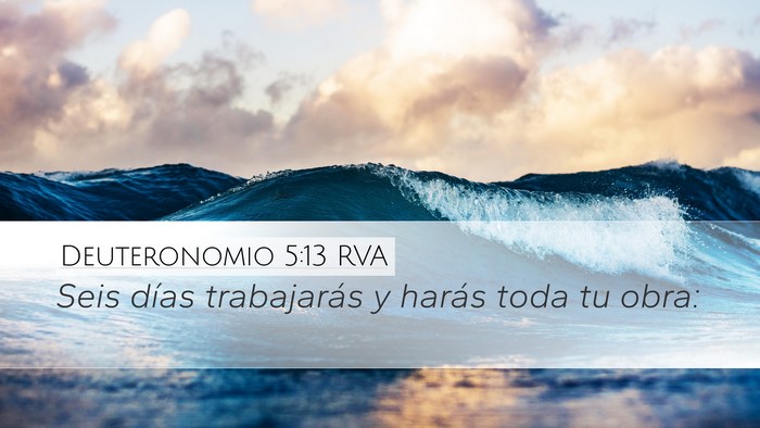 Deuteronomio 5:13 RVA Bible Verse Image