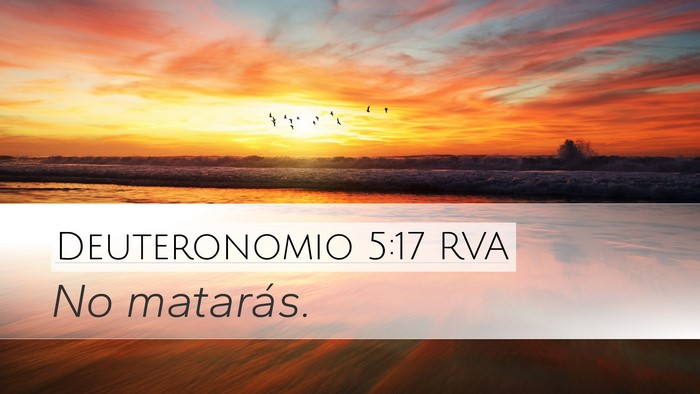Deuteronomio 5:17 RVA Bible Verse Image