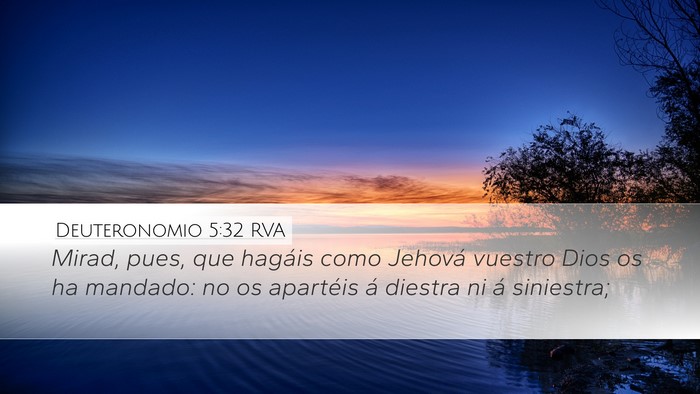 Deuteronomio 5:32 RVA Bible Verse Image