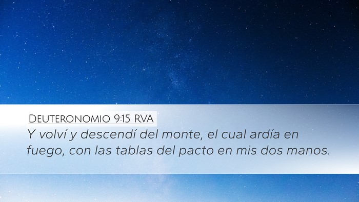 Deuteronomio 9:15 RVA Bible Verse Image
