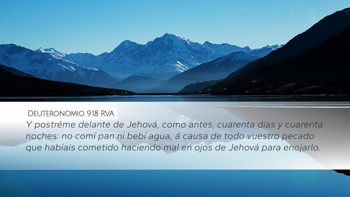 Deuteronomio 9:18 RVA Bible Verse Image