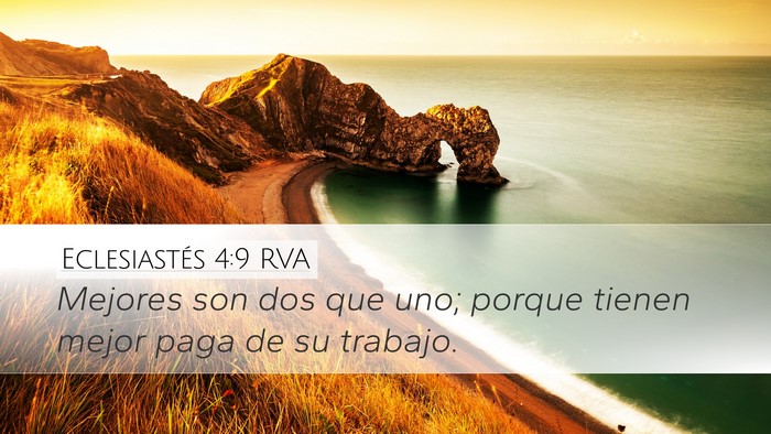 Eclesiastés 4:9 RVA Bible Verse Image