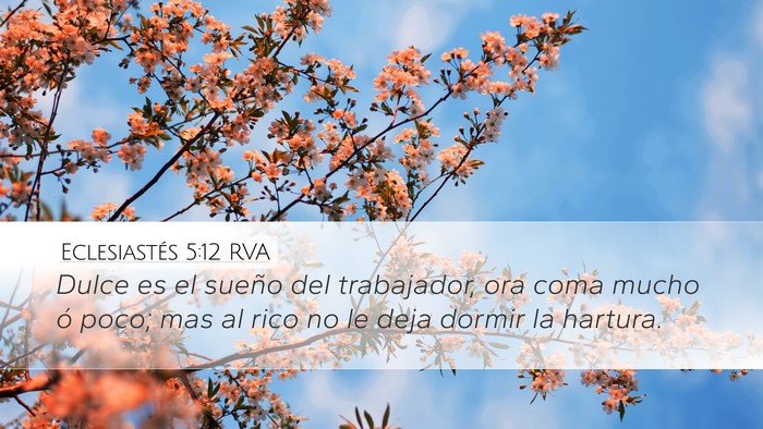 Eclesiastés 5:12 RVA Bible Verse Image