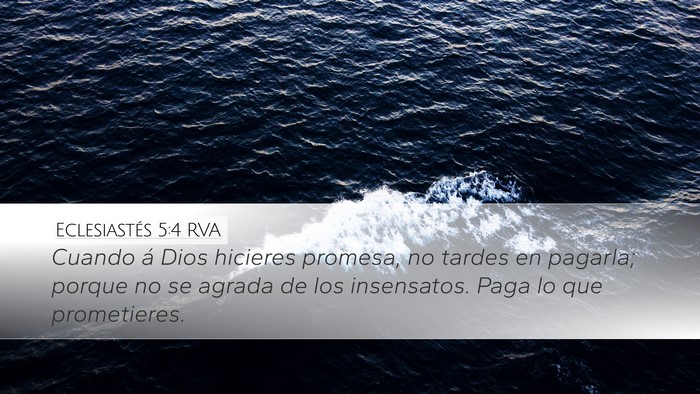 Eclesiastés 5:4 RVA Bible Verse Image