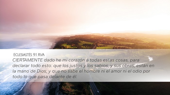 Eclesiastés 9:1 RVA Bible Verse Image