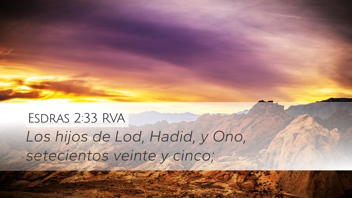 Esdras 2:33 RVA Bible Verse Image