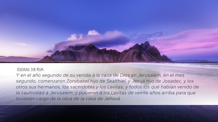 Esdras 3:8 RVA Bible Verse Image