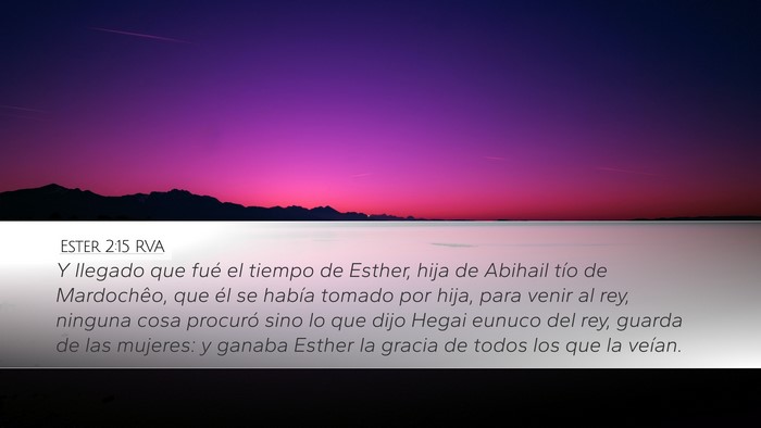 Ester 2:15 RVA Bible Verse Image