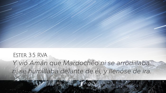 Ester 3:5 RVA Bible Verse Image
