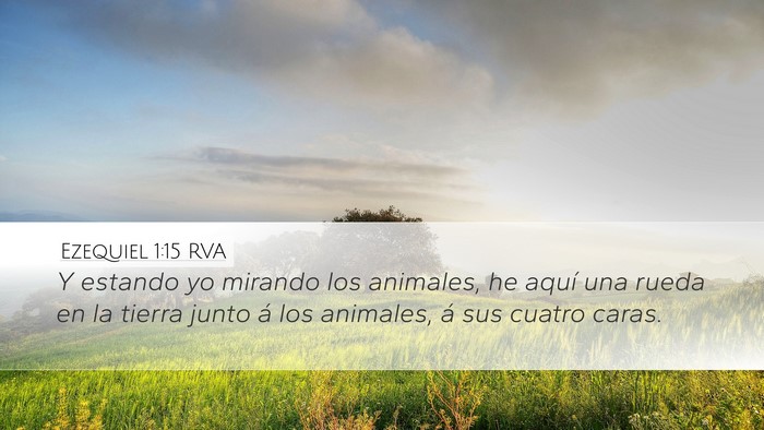 Ezequiel 1:15 RVA Bible Verse Image