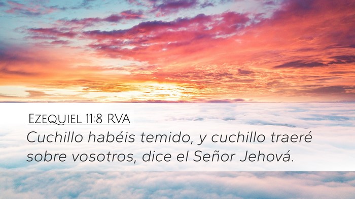 Ezequiel 11:8 RVA Bible Verse Image