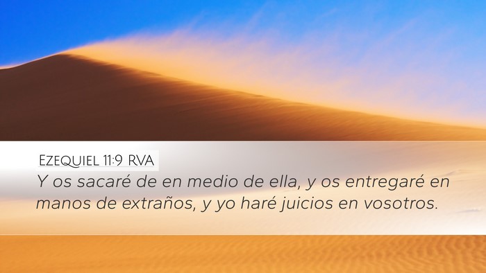 Ezequiel 11:9 RVA Bible Verse Image
