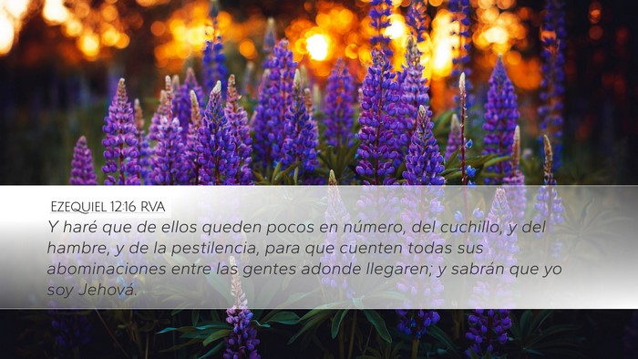 Ezequiel 12:16 RVA Bible Verse Image