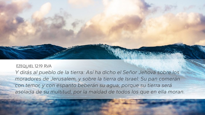 Ezequiel 12:19 RVA Bible Verse Image