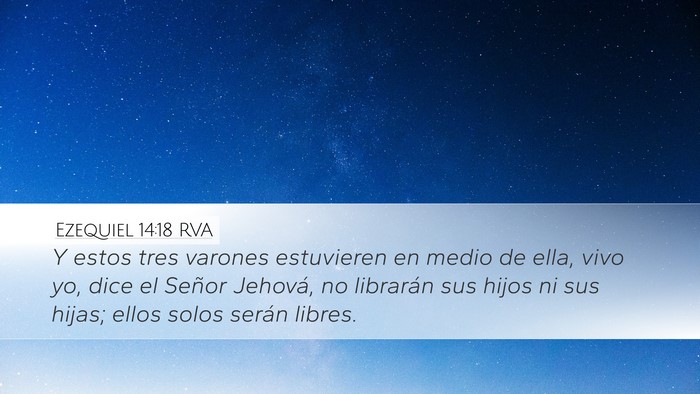 Ezequiel 14:18 RVA Bible Verse Image