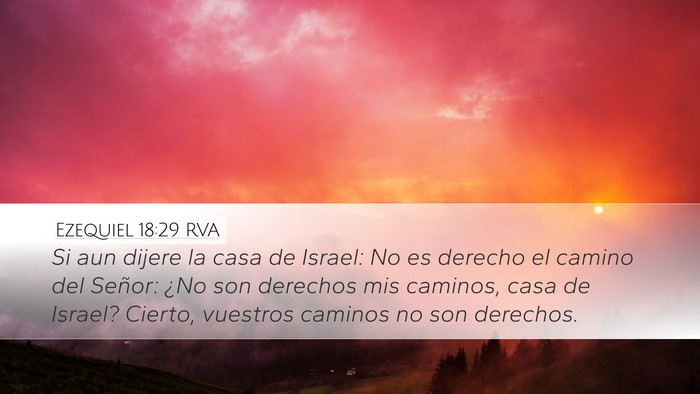 Ezequiel 18:29 RVA Bible Verse Image