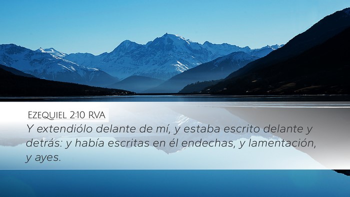 Ezequiel 2:10 RVA Bible Verse Image