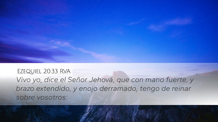 Ezequiel 20:33 RVA Bible Verse Image