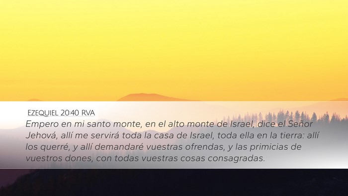 Ezequiel 20:40 RVA Bible Verse Image