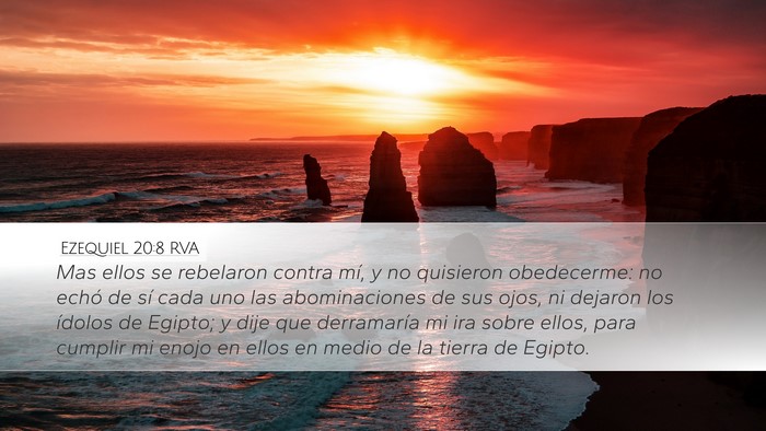Ezequiel 20:8 RVA Bible Verse Image