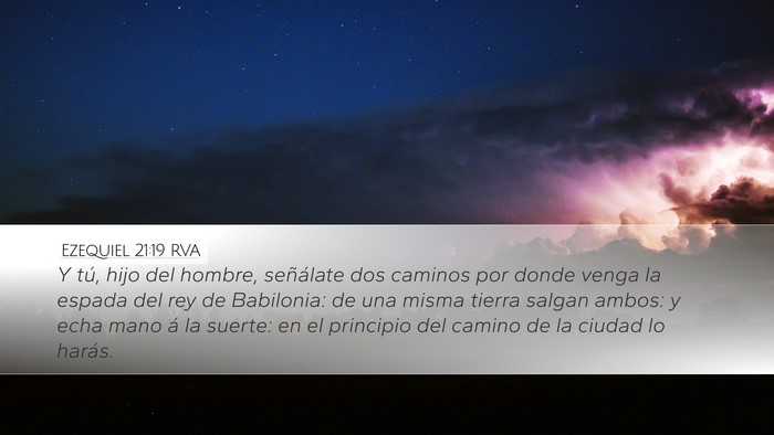 Ezequiel 21:19 RVA Bible Verse Image