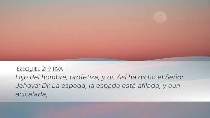 Ezequiel 21:9 RVA Bible Verse Image
