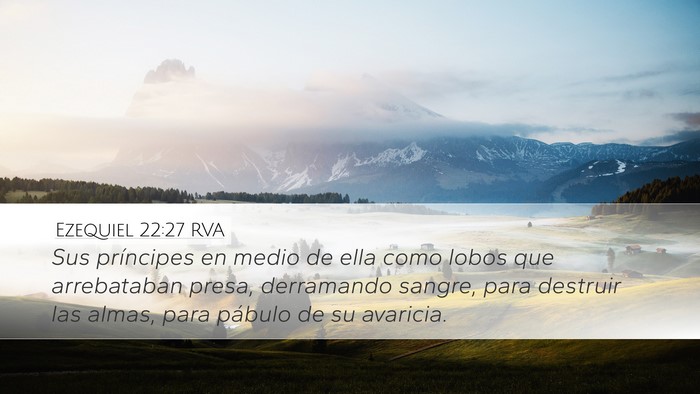 Ezequiel 22:27 RVA Bible Verse Image