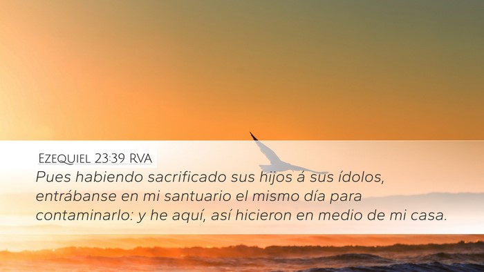 Ezequiel 23:39 RVA Bible Verse Image