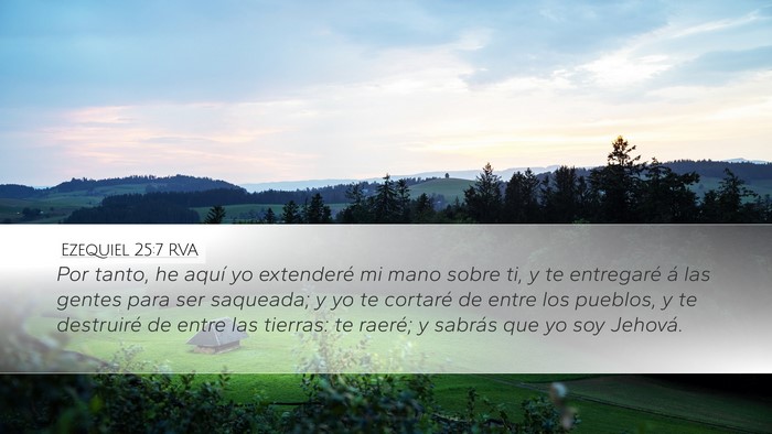 Ezequiel 25:7 RVA Bible Verse Image