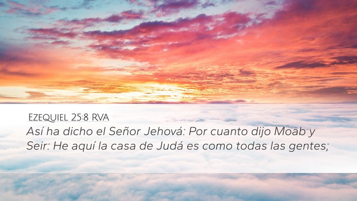 Ezequiel 25:8 RVA Bible Verse Image