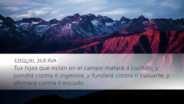 Ezequiel 26:8 RVA Bible Verse Image
