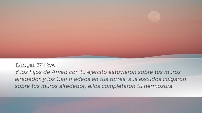 Ezequiel 27:11 RVA Bible Verse Image